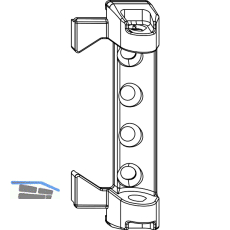 MACO Scherenlager AS f�r Holz 12/18 mm, 120 kg, silber (54694)