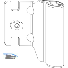 MACO Bandwinkel AS/PVC 12/18- 9 mm, 120 kg, wei� (207882)
