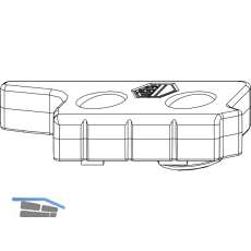 MACO MM Hebeteil, FL 12 mm glatt, Eurofalz 20 mm, links, Positionsz. (356960)