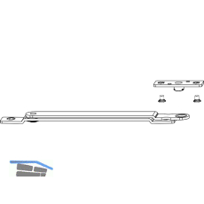 MACO Drehbegrenzung Holz Eurofalz, FFB 240-1300 mm, 80 kg, silber (101517)