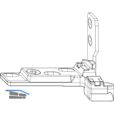 MACO Ecklager TV Holz, Eurofalz FT 24 mm, Versatz 13 mm, 100 kg, rechts (55291)