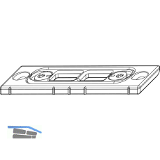 MACO Riegelschlie�teil Falzluft 12 mm glatt, Eurofalz 24 mm,13V (203329)