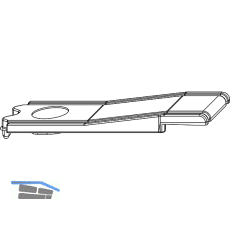 MACO MM Adapterteil gerade Stanzung, silber (352980)
