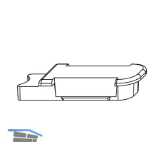 MACO Hubbegrenzung 90�, zum klipsen, PVC natur (355418)