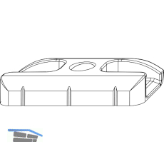 MACO Schlie�teil HG 13V, Falzluft 12mm glatt, Eurofalz 24mm, Schr�gv. (360849)