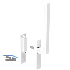 GU HS Drehgriffgarnitur DIRIGENT 180� Griff innen ohne PZ Muschel au�en wei�