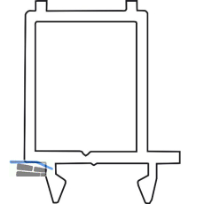 GU Thermostep 204 Abstandsprofil, L=3300 mm, Aluminium silber eloxiert
