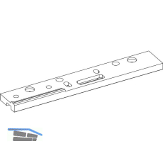 ROTO Unterlage Ecklager Designo f�r Bodenschwelle PROFINE 76/88 links silber