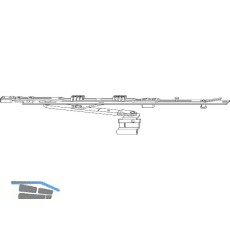 ROTO NT/NX Rundbogen-Axerarmgarnitur K/P 12/20-13 1V silber rechts