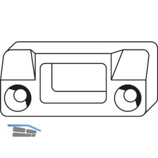 ROTO NT/NX Schlie�st�ck 2-flg. Holz Eurofalz 24 mm 13V Zink 2 Bohrzapfen
