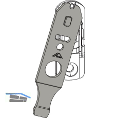 ROTO NT/NX Fl�gelheber f�r L�fterschere und Feststellschere silber (795925)