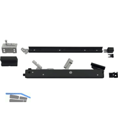 HAUTAU FL190 �ffnerschere mit Universal-Fl�gelbock, Alu schwarz RAL 9005