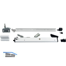 HAUTAU FL190 �ffnerschere mit Aufschraub-Fl�gelbock Euronut, Alu wei� RAL9016
