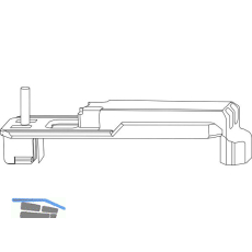 ROTO NT/NX Sicherungselement f�r Stulpfl�gelgetriebe Standard (553292)