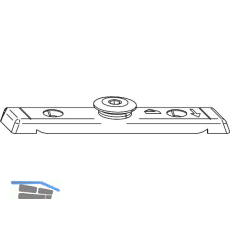 ROTO NT/NX Falzauflauf Rahmenteil Falzluft 12 mm h�henverstellbar silber
