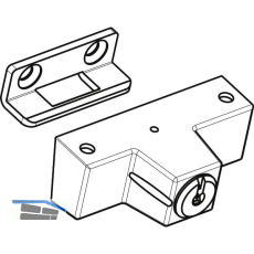 ROTO Drehsperre Zylinder aufschraubbar ohne Schl�ssel silber