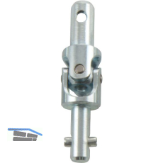 HAUTAU FL190 Kreuzgelenk 8/10, Kurbelstange/Kurbelstange, Stahl verzinkt