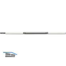 HAUTAU FL190 Knickkurbel, Aluminium einbrennlackiert wei� RAL 9016