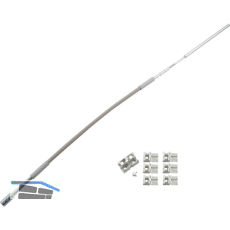 HAUTAU FL190 Flexibles Gest�nge mit Zubeh�r Rund/Flachbogen L= 400 mm grau