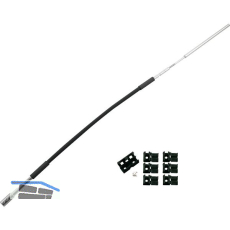 HAUTAU FL190 Flexibles Gest�nge mit Zubeh�r Rund/Flachbogen L= 400 mm schwarz