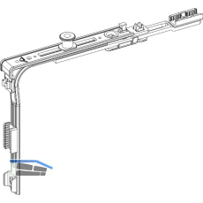 ROTO E-Tec Control NT/NX Eckumlenkung kurz MVS 1S-P Zapfen silber