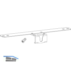 HAUTAU Kupplungsschiene ZV/F Ma� X 8,3 mm silber