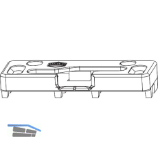 MACO PAS Spaltl�ftungsschlie�teil PVC 12/20-13 K�MMERLING silber rechts