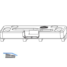 MACO PAS Spaltl�ftungsschlie�teil PVC 12/20-13 K�MMERLING silber links