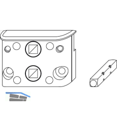 MACO Zwischengetriebe DM -6 mm Falzluft 12 mm �berschlag 18 mm 9V Tricoat-Evo