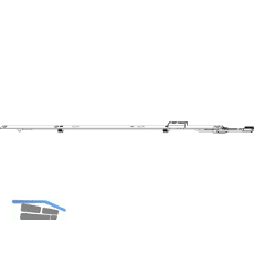 MACO MM Stulpverl�ngerung Stulpfl�gelgetriebe Beschlagsnut L=470 mm Tricoat-Evo