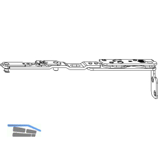 MACO Drehbandarm POWER Holz FT24 13V FFB 255-1400 Tricoat-Evo links (236309)