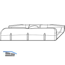 MACO Schlie�teil Falzluft 12 glatt Eurofalz 24 mm 13V Tricoat-Evo