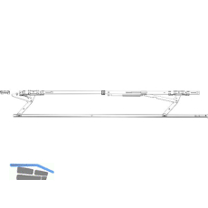 ROTO Patio Alversa Gleitscheren-Set Parallelschiebe SL FFB 901-1250 mm links