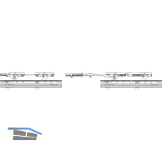 ROTO Patio Alversa Grundkarton Tandemlaufwagen Parallelschiebe 200 kg rechts
