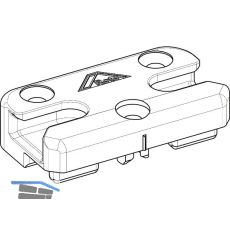 ROTO NT/NX SH-Schlie�st�ck MVS PVC 13V mit Boden KBE/K�MMERLING/TROCAL Zink