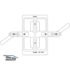 MACO Fr�srahmen f�r Eck-/Scherenlager DT Falzluft 4 mm