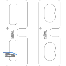 MACO Fr�seinlage f�r Eck-/Scherenlager DT Falzluft 4 mm �berschlag 15 mm