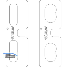 MACO Fr�seinlage f�r Eck-/Scherenlager DT Falzluft 4 mm �berschlag 18 mm 9V