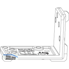 MACO MM Bohrlehre f�r Eck- und Scherenlager POWER Falztiefe 24 mm rechts