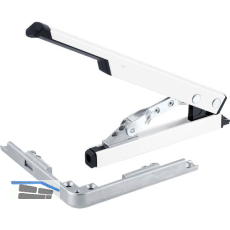 GEZE OL90N/OL95 Handhebel mit Eckumlenkung, Hub 54 mm, Alu wei� RAL 9016