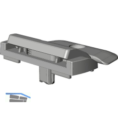 WINKHAUS Fl�gelheber GRT.FH.H 9V/13V Rahmenplatte 18 mm anthrazitgrau RAL7016