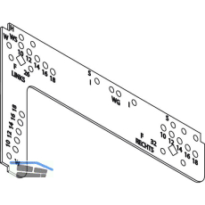 GEZE OL90N/OL95 Bohrlehre, f�r Kunststoff- und Metallfenster