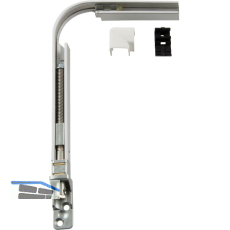 HAUTAU FL190 Eckwinkel-Spindelgetriebe 201 E biegbar Abdeckkappe wei�, links