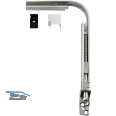 HAUTAU FL190 Eckwinkel-Spindelgetriebe 201 E biegbar Abdeckkappe wei�, rechts