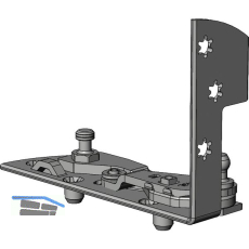 WINKHAUS Ecklager EL.H.IF-N.29-13-12.Z.8-12.LS Eurofalz 29 mm 13V silber links
