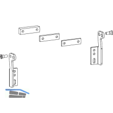 HAUTAU Kippkonsole lang SKA/EKA schwenkbare Montage silber RAL 9006