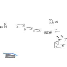 HAUTAU Kipp-/Dreh-/Klapp-Konsole SKA/EKA Rahmenmontage silber RAL 9006