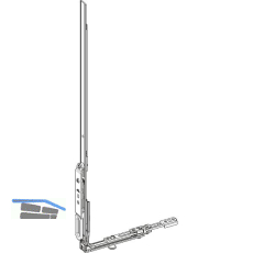 ROTO NX Stulpfl�gelgetriebe KSR Standard konstant L= 445 mm silber