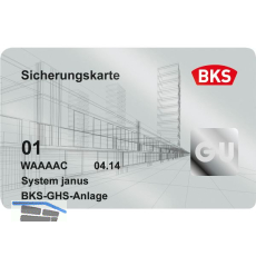 Zweitschrift Sicherungskarte BKS