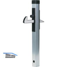 Torfeststeller UGC, Profil 500x57x42 mm, H�henverst. 40mm, Aluminium silber